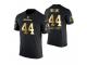 Men Washington Redskins John Riggins #44 Metall Dark Golden Special Limited Edition Retired Player With Message T-Shirt