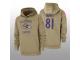 Men's 2019 Salute to Service Hayden Hurst Ravens Tan Sideline Therma Hoodie Baltimore Ravens