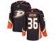 Men's Anaheim Ducks #36 John Gibson adidas Black Authentic Jersey 2017