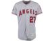 Men's Los Angeles Angels of Anaheim Mike Trout Majestic Gray Flexbase Authentic Collection Player Jersey