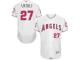Men's Los Angeles Angels of Anaheim Mike Trout Majestic White Home 2016 Mother's Day Flex Base Jersey