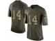 Men's Nike Baltimore Ravens #14 Devin Hester Limited Green Salute to Service NFL Jersey