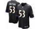 Men's Nike Baltimore Ravens #53 Jeremy Zuttah Game Black Alternate NFL Jersey