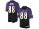 Men's Nike Baltimore Ravens #88 Dennis Pitta Limited Purple Black Fadeaway NFL Jersey