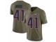 Men's Nike New England Patriots #41 Cyrus Jones Limited Olive 2017 Salute to Service NFL Jersey