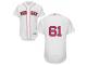 MLB Boston Red Sox #61 Brian Johnson Men White Authentic Flexbase Collection Jersey
