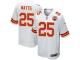 Nike Armani Watts Game White Road Men's Jersey - NFL Kansas City Chiefs #25
