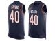 Nike Bears #40 Gale Sayers Navy Blue Team Color Men Stitched NFL Tank Top