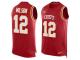 Nike Chiefs #12 Albert Wilson Red Team Color Men Stitched NFL Tank Top