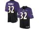 Nike Eric Weddle Elite Purple Black Men's Jersey - NFL Baltimore Ravens #32 Fadeaway