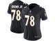 Nike Orlando Brown Jr. Limited Black Alternate Women's Jersey - NFL Baltimore Ravens #78 Vapor Untouchable