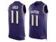 Nike Ravens #11 Kamar Aiken Purple Team Color Men Stitched NFL Tank Top