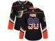 Women Adidas Anaheim Ducks #90 Giovanni Fiore Black USA Flag Fashion NHL Jersey