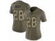 Women Nike Baltimore Ravens #28 Terrance West Limited Olive/Camo Salute to Service NFL Jersey