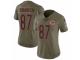 Women Nike Chicago Bears #87 Adam Shaheen Limited Olive 2017 Salute to Service NFL Jersey