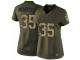 Women Nike Washington Redskins #35 Montae Nicholson Limited Green Salute to Service NFL Jersey