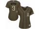 Women's Majestic Los Angeles Angels of Anaheim #9 Cameron Maybin Authentic Green Salute to Service MLB Jersey