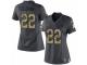 Women's Nike New England Patriots #22 Justin Coleman Limited Black 2016 Salute to Service NFL Jersey