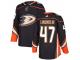 Youth Anaheim Ducks #47 Hampus Lindholm adidas Black Authentic Jersey 2017