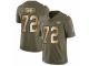 Youth Nike Kansas City Chiefs #72 Eric Fisher Limited Olive/Gold 2017 Salute to Service NFL Jersey